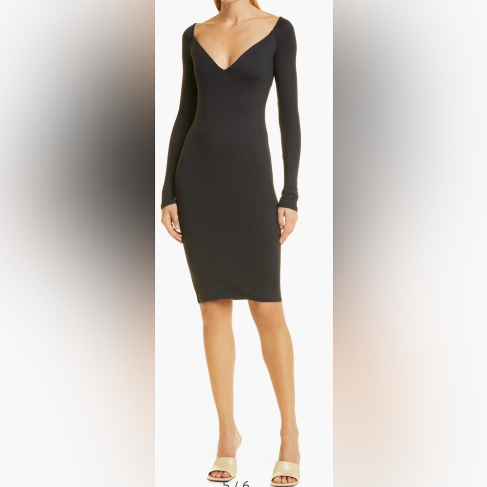 Alix NYC Black Jansen Long Sleeve Dress Size Small (4-6) NWT